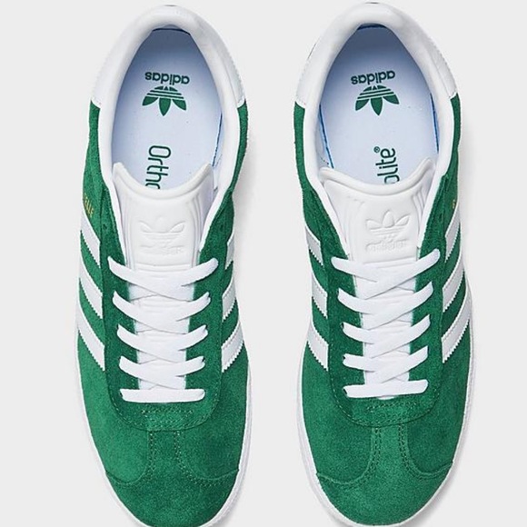 LAST CHANCE! NWT Adidas Originals Gazelle Dark Green/Cloud White - Picture 8 of 8